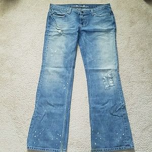 Vintage Guess distressed bootcut low rise jeans